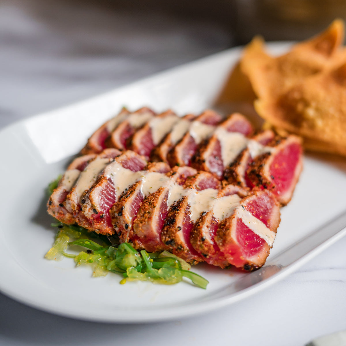 Togarashi Crusted Tuna Tataki - Holiday – Chef's Garden Catering & Events